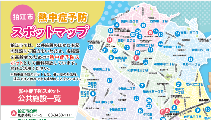 熱中症予防スポットマップ